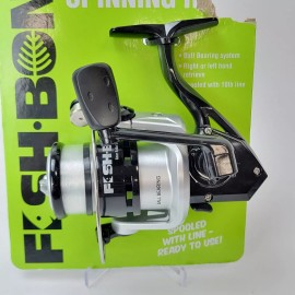 Fish Bonz Spinning Reel -Right/Left Hand Retrieve + Spooled w/10lb Line- #FBSP30