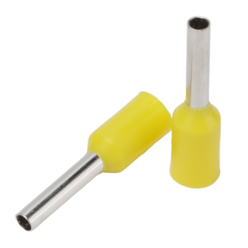 1000pcs E1008 Insulated Ferrules Terminal Copper PVC Pin Cord End