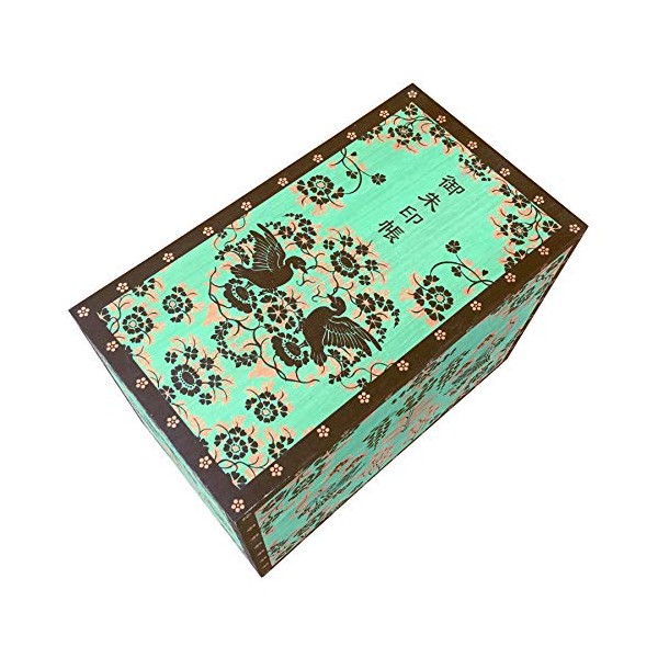 Paulownia Box Design Print Goshuin Case / Goshuin Book Storage, Total Paulownia Box for 15 Books (Masakura)