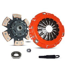 Clutch Kit Compatible With 350Z G35 Track Touring Performance Enthusiast Base X 2003-2007 3.5L V6 GAS DOHC Naturally Aspirated (Vq35De; 6-Puck Clutch Disc Stage 3; 06-072RCB)