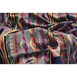 Ruth&Boaz Outdoor Wool Blend Blanket Ethnic Inka Pattern(T) (Grey, Large)