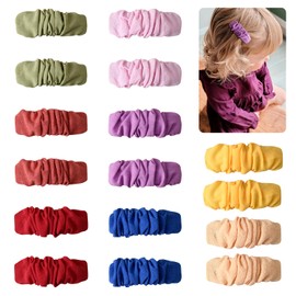 16 PCS Baby Snap Hair Clips 2.4 Inch Toddler Girl Hair Accessories Set and Barrettes for Infants Kids Fine Hair