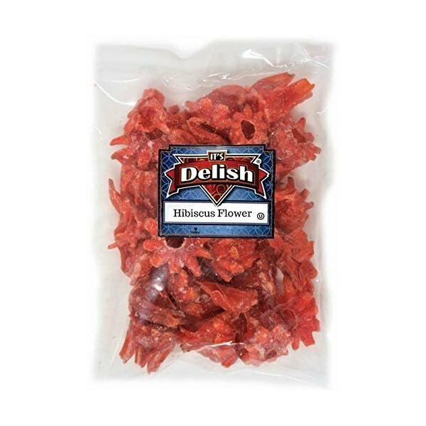 Dried Candied Hibiscus Flower by Its Delish, 2.2 lbs