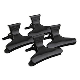 12 Black Hairdressers Butterfly Hair Style Styling Clamps Salon Section Clips Clasps Claw Hair Salon Tool