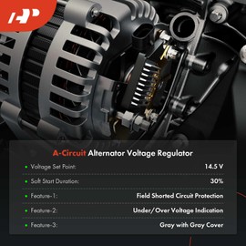 A-Premium Alternator Voltage Regulator Compatible with Ford F-250 F-350 F-450 F-550 Super Duty, Mustang, E-350 Super Duty, Crown Victoria, Excursion, LCF & Lincoln Town Car & Mercury Grand Marquis