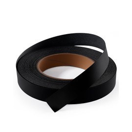FAKILO Melamine Edge Banding Black 3/4 inch x 50 ft Veneer Edging Easy Application Iron on Edge Banding Tape for Cabinet Plywood Repairs Furniture Restoration