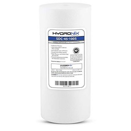 Hydronix SDC-45-1005 Whole House or Commercial NSF Polypropylene Sediment Water Filter Cartridge 4.5" x 10" - 5 Micron