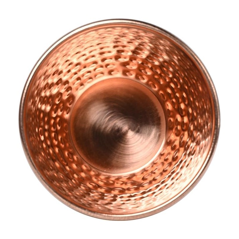 ANCIENTIMPEX Pure Copper Tumbler, (Modern - Hammered) Lacquered-Free, Unlined and