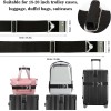 2 PACK! 2-in-1 Luggage Straps Travel Belt Luggage Straps Add