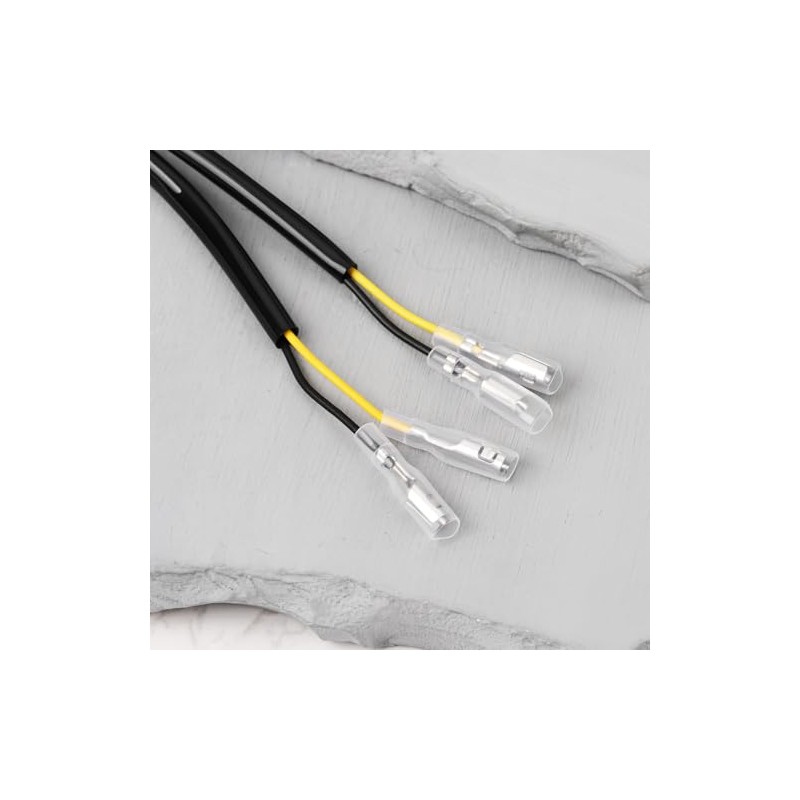 1 Pair 2-Pin Indicator Connector Wiring Harness Adapter Compatible with