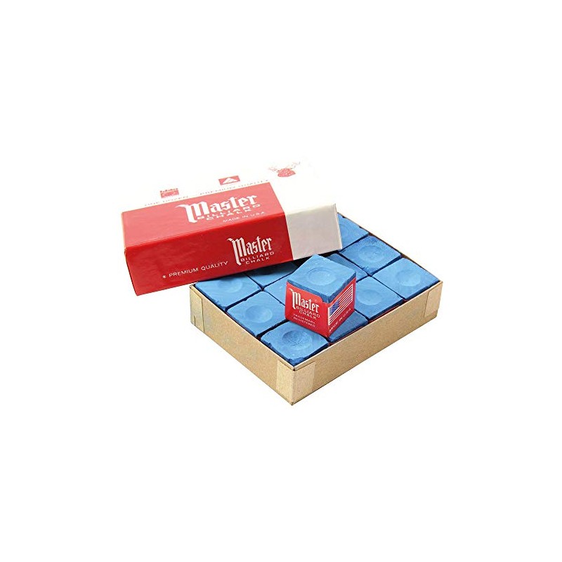 Chalk Billiard Master Sky Pack of 12