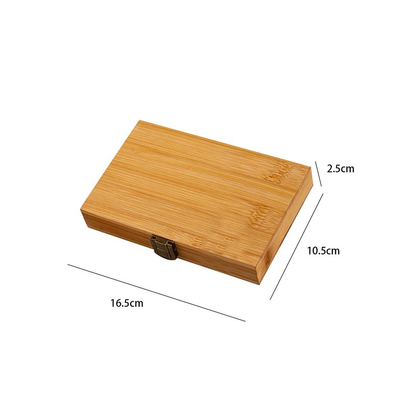 Harilla Portable Empty Bamboo, Durable Palette, Wooden Gouache with Lid,