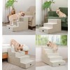 Made4Pets Dog Stairs for Small Dogs, Extra Wide Dog Steps