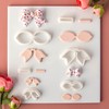 8 Pcs Bow Polymer Clay Cutters for Earrings, Cute Bowtie