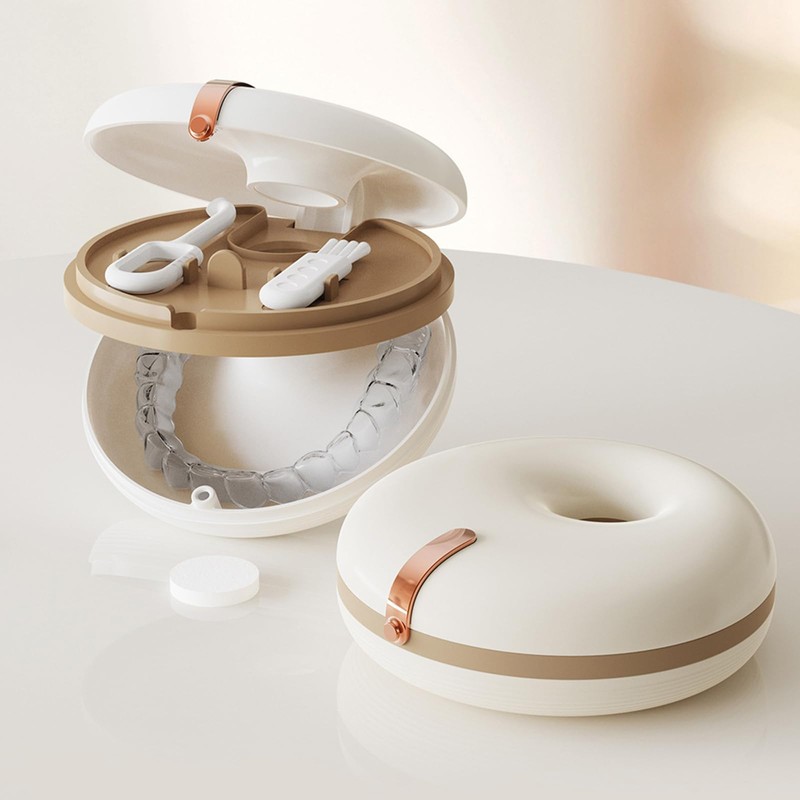 Vbvbip Orthodontic Retainer Case with Vent Holes - ABS Protection