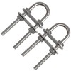MOOKEERF 2 Pack 316 Stainless Steel U Bolts for Boat