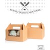Gcardist Brown Cupcake Container Double Cupcake Stand Disposable 15 Double