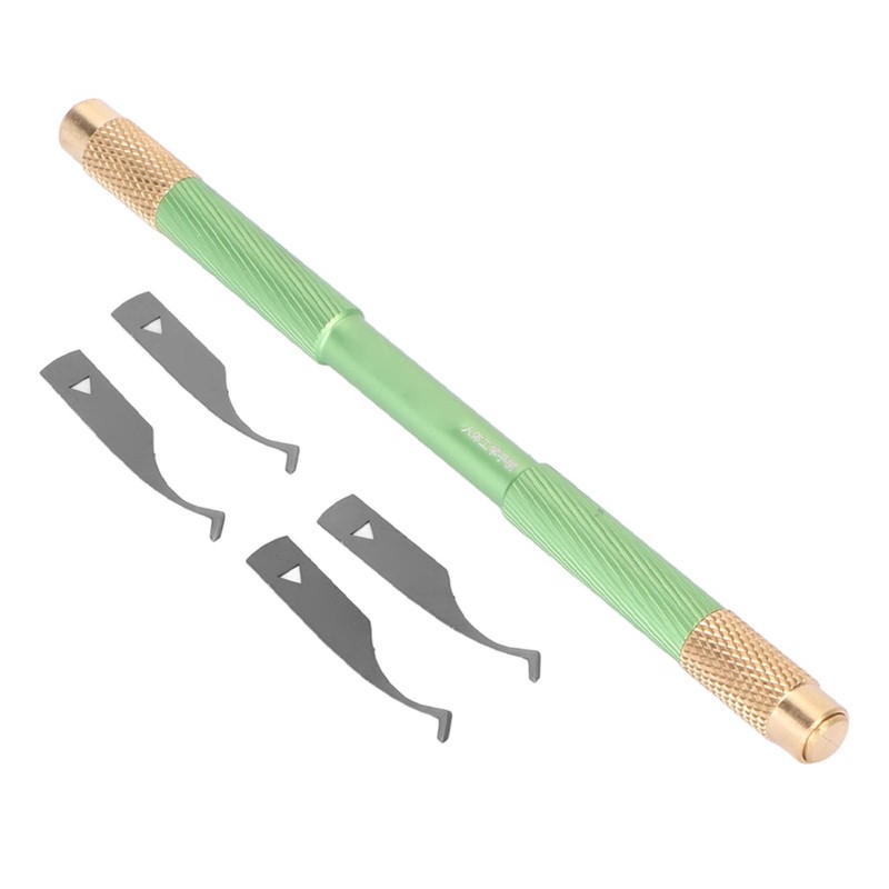 4 In 1 Hobby Knife Set Mesh Carved Pattern Multi