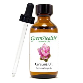 Curcuma – 2 fl oz (59 ml) Glass Bottle w/Glass Dropper – 100% Pure Essential Oil – GreenHealth
