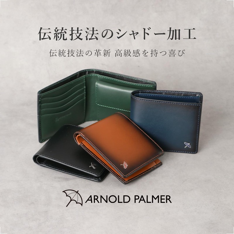 Arnold Palmer Men's Wallet, Genuine Leather, Cowhide Leather, Bi-fold Wallet,