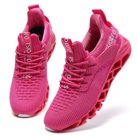 SKDOIUL - Tenis deportivos para mujer, para caminar y correr, A069 Rose Red, 23.5 cm