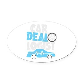 CafePress Car Dealer Cardealogist Auto Deale Euro Oval Car Bumper Magnet
