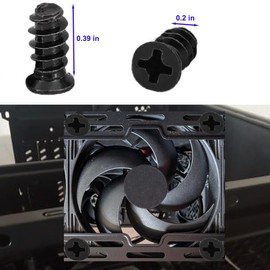 Computer Case Fan Screws PC Fan Screws for 70mm, 80mm, 90mm, 92mm, 120mm, 140mm PC Cooling Fan (20 Pack)