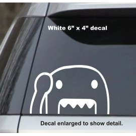 Domo peeking monster Vinyl Decal Sticker Window Car Truck Drift JDM Funny