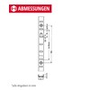 Gedotec Vari Shelf Support Rail Wall Rail Metal for Screwing