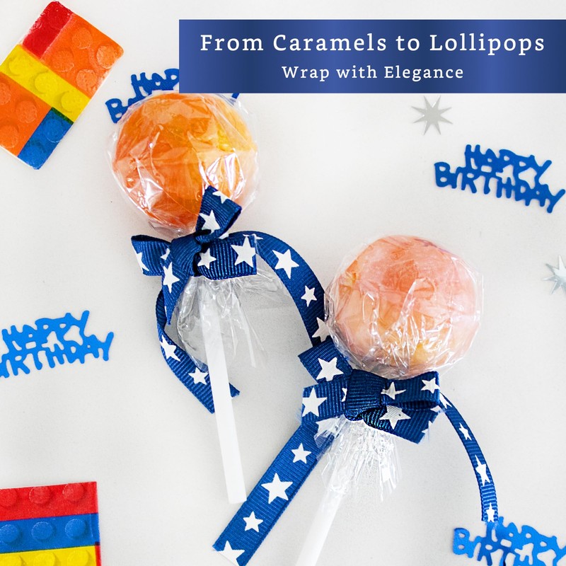 Clear Candy Wrappers for Caramels (300 Pcs 5 x 5