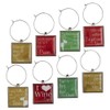 Pier 1 Imports Reindeer Drink Charm Set- (Set of 8)