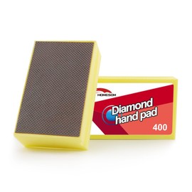 HOMESOM Electroplated Diamond Hand Polishing Pads 400 Grit Glass Sanding Pad Stone Marble Ceramic Hand DIY Tool