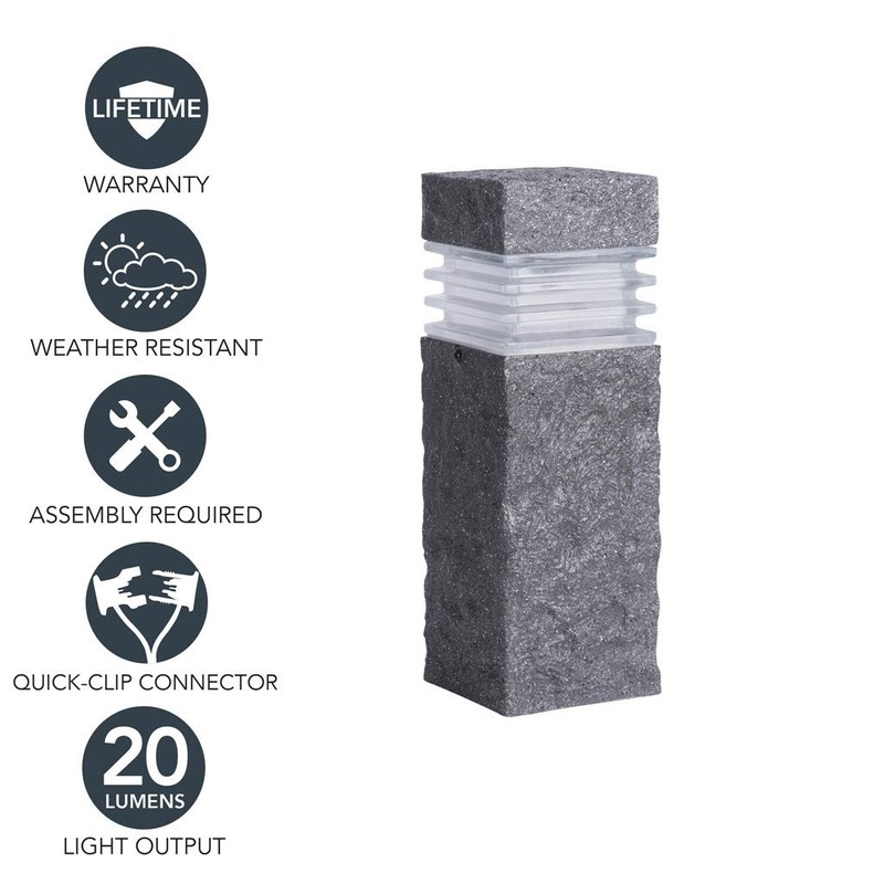 Sterno Home GL33749ST2 Outdoor Light, 2-Pack, Black