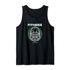 Fitness Gorilla Kopf Gym Training Workout modern grün Gym Tank Top