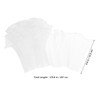 NUOBESTY Ruffle Pleated Trim Organza Lace Ribbons White Transparent Tulle