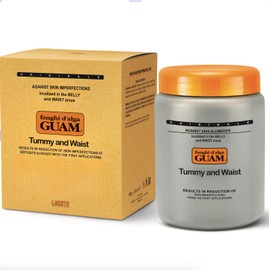 Guam Abdomina y cintura, envoltura para el estómago para reducir la celulitis, aprieta la piel suelta del vientre. Envolturas lipográficas anticelulíticas para estómago, algas marinas + cafeína