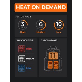 ORORO Women's Heated Fleece Vest with Battery, Lightweight Heating Vest Fleece (Charger Not Included) (Purple,S)