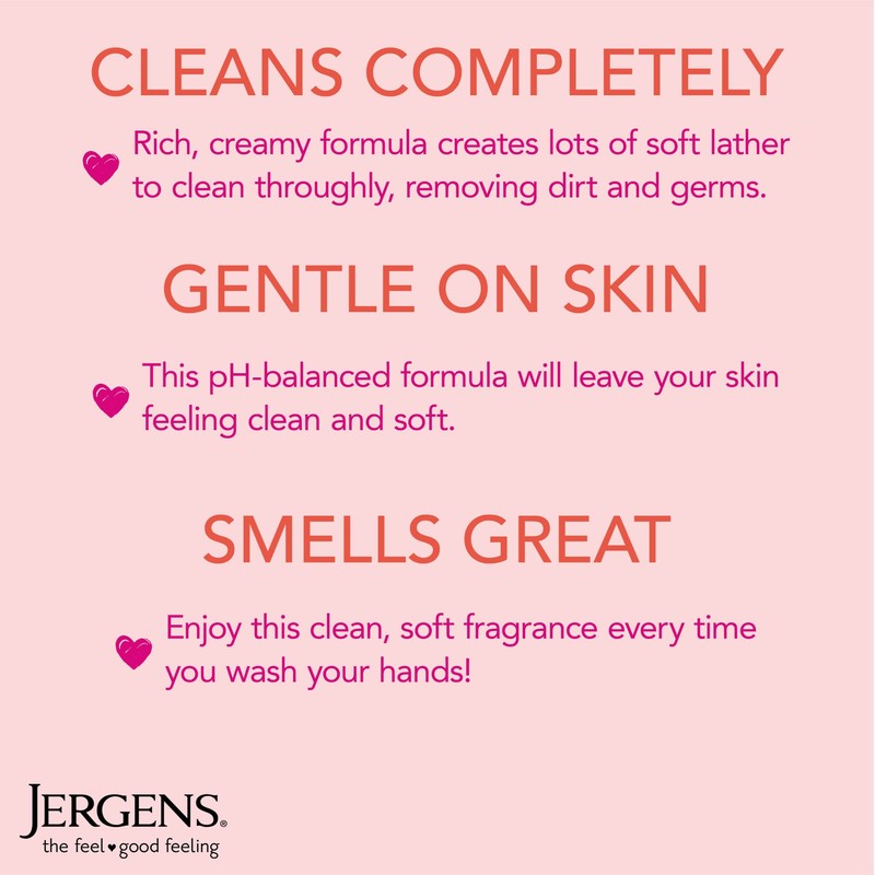 Jergens Extra Moisturizing Hand Soap, Liquid Soap Refill Cherry Almond