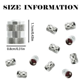 50 Pack Brass Tire Valve Caps - Chrome Brass Heavy-Duty Stem Covers with O Rubber Seal, Leak-Proof Air Protection, Fits Car, Bike, Truck, Motorcycle