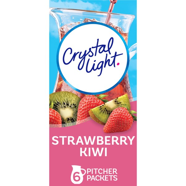 Crystal Light Sugar-Free Strawberry Kiwi Low Calories Powdered Drink Mix 72 Count Pitcher Packets