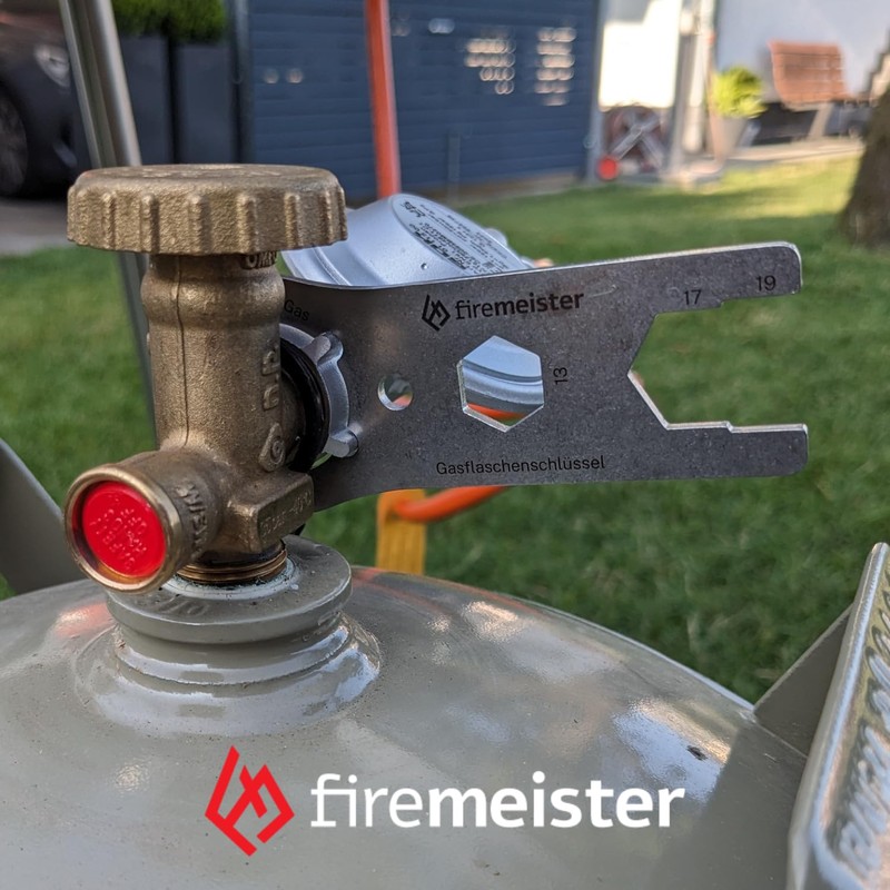 firemeister Stainless Steel Gas Bottle Key, Multi Function Gas Bottle