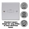 Invero 1 Gang Spur Wall Switch 13 Amp Fused Connection