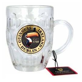 Shamrock Gift Company Guinness Toucan Gilroy Collection Glass Hobnail Tankard