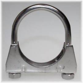 Exhaust Stainless Steel V2A Bracket Clamp U-Bolt Clamp M8 x 52 mm