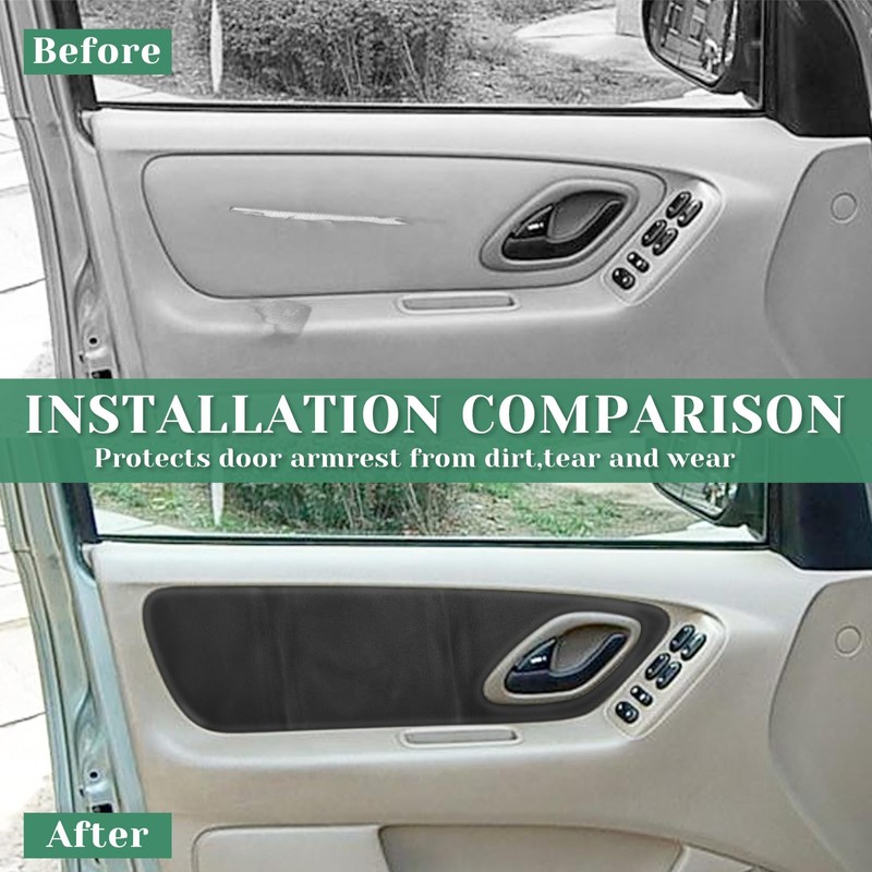 VKGUG 2PCS Door Panel Cover Compatible with Ford Escape 2001-2007