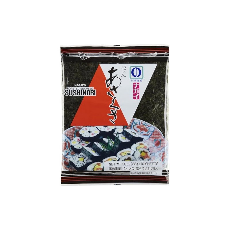 Nagai Red Roasted Sushi Nori Seaweed - 28gram Packet