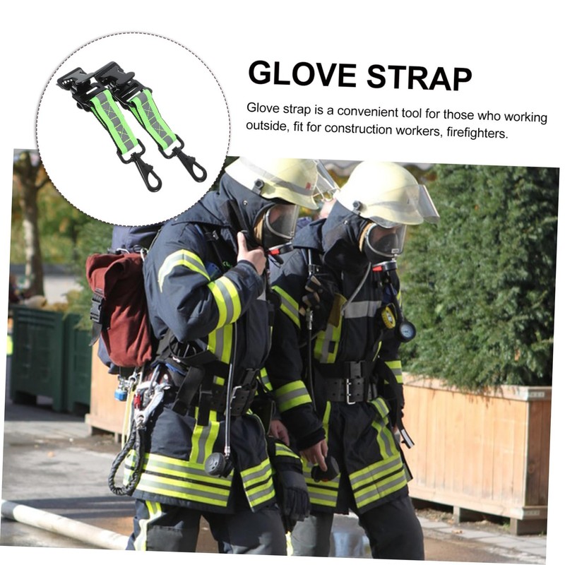 iplusmile 2pcs Firefighter Glove Holder Strap Durable Glove Fixing Accessory