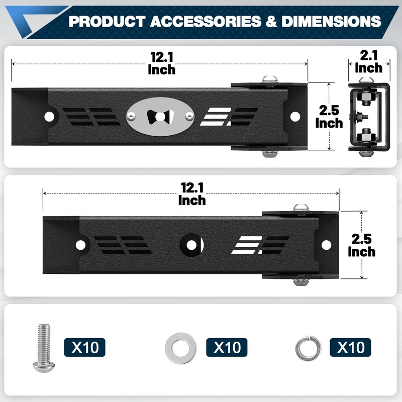Jeep Tailgate Hinge Set for 2007-2018 Wrangler JK JKU, Rear