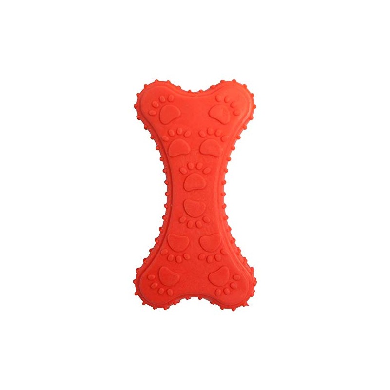 Fancy Pets Juguete Mordedera de Hueso de Caucho con Huellas