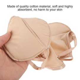 Sweat Guard Bra,Reusable Armpit Sweat Guard Bra Underarm Sweat Absorbent Pads Skin Tone Armpit Shields Cotton Underarm Pad